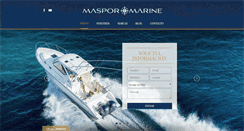 Desktop Screenshot of maspor-marine.com