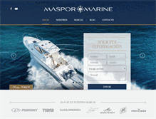 Tablet Screenshot of maspor-marine.com